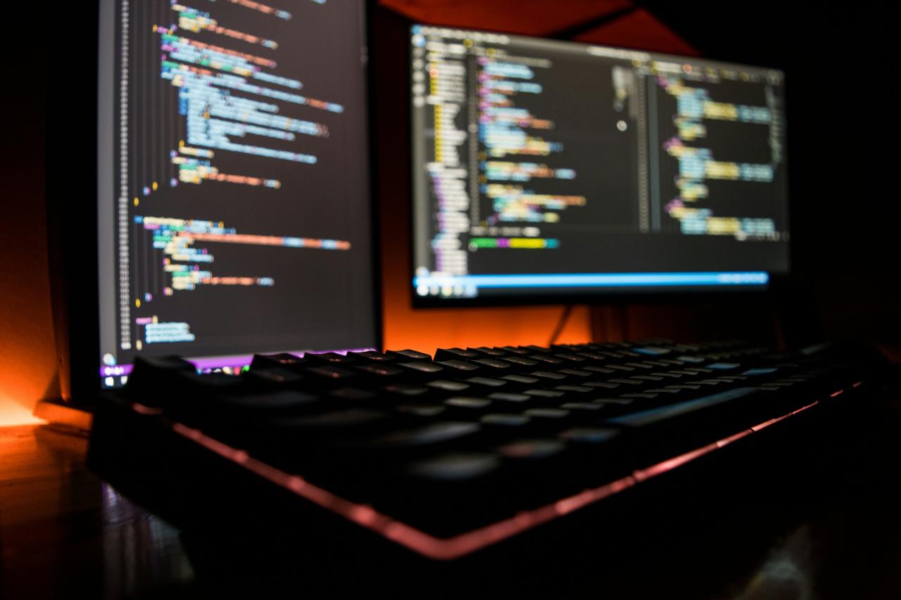 keyboard komputer hitam